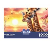1000 Pièce Giraffe Puzzle Familial Giraffe Puzzle Adulte Cadeau Stimulant Puzzle Difficile Illustration - Premium Adultes Et Enfants Dès 14 Ans 38x26cm/1000pcs