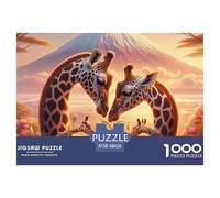 1000 Pièce Giraffe Puzzle Familial Giraffe Puzzle Adulte Défi Jouets Puzzle Difficile Décoration Familiale Adultes Et Enfants Dès 14 Ans 38x26cm/1000pcs