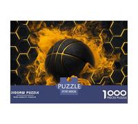 1000 Piece Jigsaw Puzzle - Basketball- Adults and Children from 14 Years - Premium Jigsaw Puzzle - Passion Burning 38x26cm/1000pcs