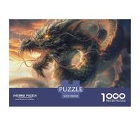 1000 Piece Jigsaw Puzzle - Dragon- Adults and Children from 14 Years - Premium Jigsaw Puzzle - Chinese Divine Dragon70x50cm/1000pcs