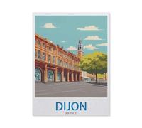 1000 Piece Jigsaw Puzzle for Adults，Dijon France，Paper Puzzle - for Adults Teens Educational Toys Gifts（26x38cm）-EA20