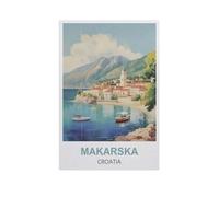 1000 Piece Jigsaw Puzzle for Adults，Makarska Croatia，Paper Puzzle - for Adults Teens Educational Toys Gifts（26x38cm）-FX1