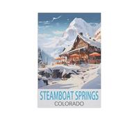 1000 Piece Jigsaw Puzzle for Adults，Steamboat Springs Colorado，Paper Puzzle - for Adults Teens Educational Toys Gifts（26x38cm）-FQ41