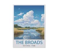 1000 Piece Jigsaw Puzzle，The Broads National Park，Adults Children Wood Toy Educational Game（38x52cm）-FJ5