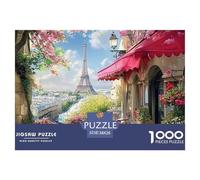 1000 Piece Jigsaw Puzzle - Tour Eiffel- Adults and Children from 14 Years - Premium Jigsaw Puzzle - Paris Coffee Shop 38x26cm/1000pcs