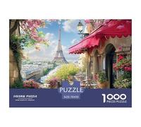 1000 Piece Jigsaw Puzzle - Tour Eiffel- Adults and Children from 14 Years - Premium Jigsaw Puzzle - Paris Coffee Shop 70x50cm/1000pcs