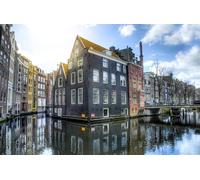 1000 Piece Jigsaw Puzzles, Educational Puzzle Toys for Toddlers Boys Girls Bridges Netherlands Amsterdam (26x38cm)