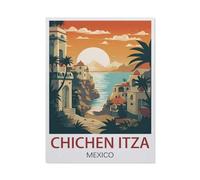 1000 Piece Jigsaw Puzzles for Adults，Chichen Itza Mexico，Classic Puzzle Difficult Puzzle Fun Creative DIY Toys Gifts for Girls and Boys, Family Games（38x52cm）-EW88