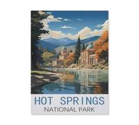1000 Piece Jigsaw Puzzles for Adults，Hot Springs National Park，Classic Puzzle Difficult Puzzle Fun Creative DIY Toys Gifts for Girls and Boys, Family Games（38x52cm）-FK8