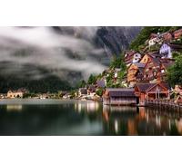 1000 Piece Jigsaw Puzzles for Adults | Jigsaws 1000 Pieces for Adults | Jigsaw Puzzle Presents for Women | Adult Jigsaw Coast Austria Hallstatt (38x52cm)