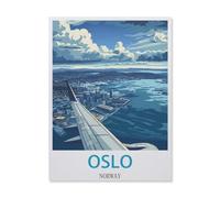 1000 Piece Jigsaw Puzzles for Adults，Oslo Norway，Classic Puzzle Difficult Puzzle Fun Creative DIY Toys Gifts for Girls and Boys, Family Games（26x38cm）-FD88