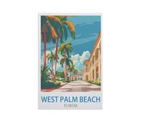 1000 Piece Jigsaw Puzzles for Adults，West Palm Beach Florida，Classic Puzzle Difficult Puzzle Fun Creative DIY Toys Gifts for Girls and Boys, Family Games（26x38cm）-GB28