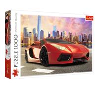 1000 Pièce Jigsaw Puzzlesunset Ride Rouge Lamborghini Hurracan SPORTS Auto Ciel