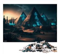1000 Piece Jigsaws for Adults Puzzle Deep Into Ancient Pyramids Chunky Puzzle Premium Cardboard for Adults Kids Age 12+ Difficult Hard Jigsaw Puzzles （26x38cm）