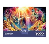 1000 Piece l'argent Jigsaw Puzzle Jeux D'intelligence Mener Une Vie voluptueuse Puzzle Jouet Éduchatif Divertissement Créatif Aux Adultes Et Enfants 52x38cm/1000pcs
