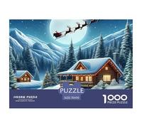 1000 Pièce Père Noël Puzzle Familial Puzzle Adulte Défi Jouets Puzzle Difficile Activité Familiale Parfaite Parfait pour Les Soirées De Jeu 70x50cm/1000pcs