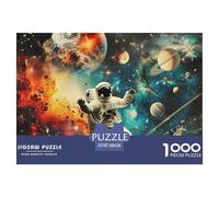 1000 Piece Puzzle, Astronaute Adult Jigsaw Puzzle, A Tough Jigsaw Puzzle, Strange planètePuzzle Game for The Whole for Women, Gifts for Men, 38x26cm/1000pcs