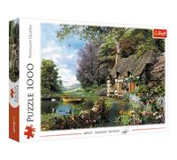 1000 Pièce Puzzle Charmant Nook Campagne Woodland Chaumière Petite Maison