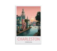 1000 Piece Puzzle for Adults，Charleston Carolina Posters Puzzles for Adults Teens Kids 1000 Pieces Impossible Puzzles Games Gift Toys Home Decoration 52x38cm