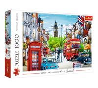 1000 Pièce Puzzle London Rue Vie Téléphone Boîte Double Decker Bus