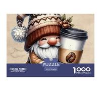 1000 Pièce Tasse de café Jeu Éducatif Tasse de café Puzzle Adulte Défi Jouets Puzzle Difficile Décoration Familiale Parfait pour Les Soirées De Jeu 70x50cm/1000pcs
