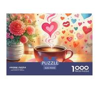 1000 Pièce Tasse de café Jeu Éducatif Tasse de café Puzzle Adulte Défi Jouets Puzzle Difficile Illustration - Premium Adultes Et Enfants Dès 14 Ans 70x50cm/1000pcs