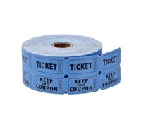 1000 Pièce Tickets de Tombola (500 Paires), Billets Tombola Déchirables, Billets de Tombola Doubles, avec Numérotation Continue, Idéal pour Les Fêtes, Les Événements Et Les Tirages Au Sort, Bleu
