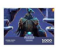 1000 PièceChevalier Squelette Jigsaws PiècesA Mighty and Domineering But Charming Rogue Fantasy Character Puzzles Adultes avec Adultes 12 Ans Et Plus Jeu Difficile Le Défi Est Difficile Décoration Ma