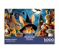 1000 PièceLapin Jigsaws PiècesCute and Well-Behaved Pet Puzzles pour Adultes avec Adultes 12 Ans Et Plus Brainteasing Le Défi Est Difficile Cadeaux Décoration Maison38x26cm/1000pcs