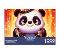 1000 PiècePanda Pièce JigsawNational Treasure-level Cute And Adorable Creature Puzzles Pour Adultes Avec Adultes 12 Ans Et Plus Jeu Difficile Le Défi Est Difficile Cadeaux Décoration Maison38x26cm/100