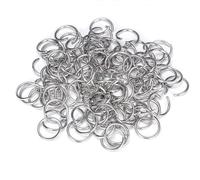 1000 Pièces 12mm offene Sprungringe aus Edelstahl, 1,2 mm Dick,Großmengen | Rundring-Steckverbinder Zubehör für die Herstellung von DIY-Schmuck, Armbänder