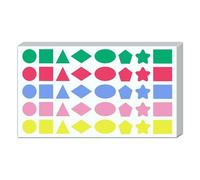 1000 Pièces, 20mm - Gommettes Autocollantes Formes Geometriques, 8 Couleurs