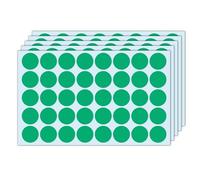 1000 Pieces, 25mm - Gommettes Vertes Autocollantes Rondes - Verte