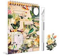 1000+ Pièces/50 Feuille Autocollant Scrapbooking Autocollant Bullet Journal Stickers Scrapbooking Scrapbooking Materiel pour Scrapbooking DIY Artisanat Art Décoration(Vert)