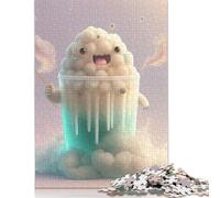 1000 Pièces Adorables Monstres Puzzles pour Adultes et Adolescents Puzzle en Bois Jeu Éducatif Jouet de Défi Cadeau d'anniversaire 1000 Pièces (75x50cm)