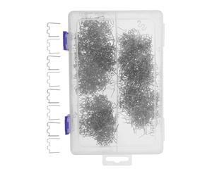1000 Pièces Agrafes de Soudage Plastique en Fer | Renfort des Fissures, Usage Polyvalent, pour Coques et Pièces Plastiques, Argenté, Atelier Mécanique