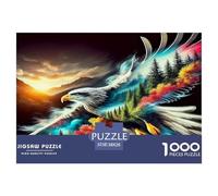 1000 Pièces Aigle Puzzles Jeu De Puzzle Activités Familiales Stimulantes Qualité Premium bêtes féroces Puzzle De Qualité Supérieure pour Adultes 38x26cm/1000pcs