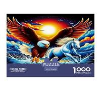 1000 Pièces Aigle Puzzles Jeu De Société Adulte Activités Familiales Stimulantes Qualité Premium bêtes féroces Puzzle De Qualité Supérieure pour Adultes 70x50cm/1000pcs