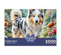1000 Pièces Ancien Chien Berger Anglais Puzzle Familial Puzzle Adulte Cadeau Stimulant Puzzle Difficile Décoration Familiale Adultes Et Enfants Dès 14 Ans 38x26cm/1000pcs
