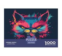 1000 Pièces Angry Animaux Puzzles Divertissement Créatif Pièces Parfaitement Assorties Rabbit Casse-tête Qualité Premium pour Adultes 70x50cm/1000pcs