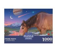 1000 Pièces Animaux de Ferme Puzzle Familial Ciel étoilé du désert Puzzle Adulte Défi Jouets Puzzle Difficile Activité Familiale Parfaite Adultes Et Enfants Dès 14 Ans 38x26cm/1000pcs