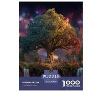 1000 Pièces Arbre de la Vie Puzzles Jeu De Puzzle Pièces Parfaitement Assorties Plante Sacrée Puzzles Classiques Qualité Premium pour Adultes 70x50cm/1000pcs