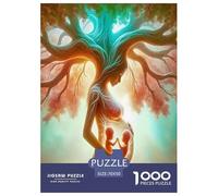 1000 Pièces Arbre de Vie Papier Puzzle Jeu De Puzzle Activités Familiales Stimulantes Plantes sacrées Casse-tête Qualité Premium pour Adultes Et Enfants 70x50cm/1000pcs