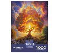 1000 Pièces Arbre de Vie Papier Puzzle Jeu De Puzzle Activités Familiales Stimulantes Plantes sacrées Casse-tête Qualité Premium pour Adultes Et Enfants 38x26cm/1000pcs