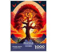 1000 Pièces Arbre de Vie Papier Puzzle Jeu De Puzzle Pièces Parfaitement Assorties Plantes sacrées Casse-tête Qualité Premium pour Adultes Et Enfants 38x26cm/1000pcs