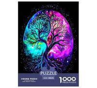 1000 Pièces Arbre de Vie Puzzles Divertissement Créatif Pièces Parfaitement Assorties Plantes sacrées Casse-tête Qualité Premium pour Adultes 38x26cm/1000pcs