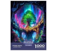 1000 Pièces Arbre de Vie Puzzles Jeu De Puzzle Pièces Parfaitement Assorties Plantes sacrées Casse-tête Qualité Premium pour Adultes Et Enfants À Partir De 12 Ans 52x38cm/1000pcs