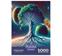 1000 Pièces Arbre de Vie Puzzles Jeu De Puzzle Pièces Parfaitement Assorties Plantes sacrées Casse-tête Qualité Premium pour Adultes Et Enfants À Partir De 12 Ans 70x50cm/1000pcs