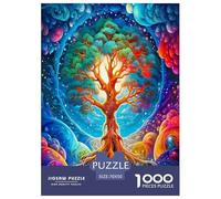 1000 Pièces Arbre de Vie Puzzles Jeu De Société Adulte Activités Familiales Stimulantes Plantes sacrées Casse-tête Qualité Premium pour Adultes Et Enfants 70x50cm/1000pcs