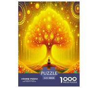1000 Pièces Arbre de Vie Puzzles Jeu De Société Adulte Plantes sacrées Casse-tête Activités Familiales Stimulantes Qualité Premium pour Adultes 38x26cm/1000pcs